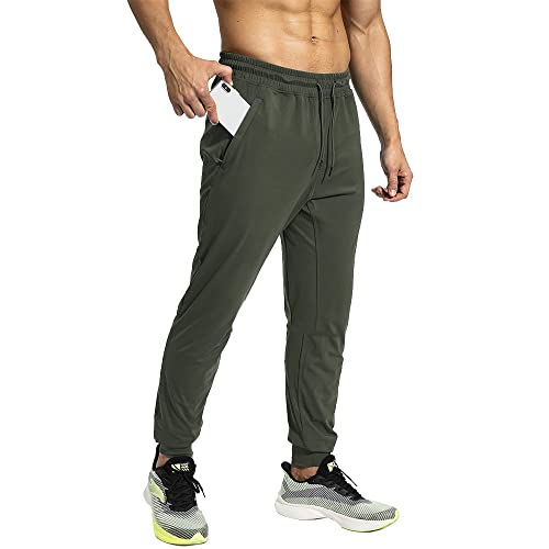 Kit 3 Calça Esportiva Masculina de Corrida Com Bolso Leve e Macia - Azul/Verde/Cinza Claro/M
