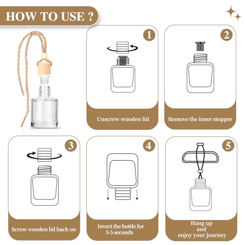 Image of Car Air Freshener 6 Pack, Vanilla Cream,Mahogany & Lavender