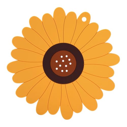 Sottopentola in Silicone Girasole Giallo Multiuso Resistente