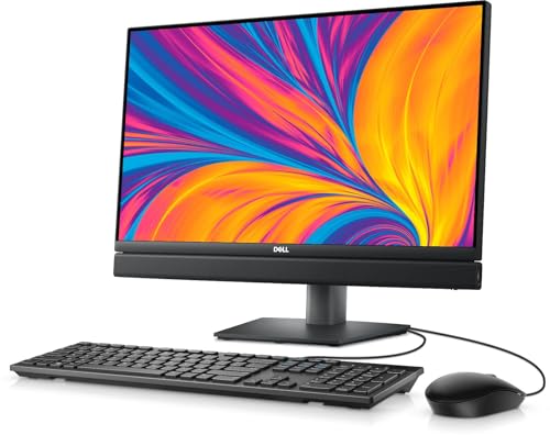 Image of Dell Pro 24 All-in-One QC24251 Desktop Computer, 23.8 inch FHD Touchscreen - Intel Core i5-14500T up to 4.8 GHz, 64GB DDR5 RAM, 512GB NVMe SSD, Intel UHD Graphics, FHD Webcam, HD Audio, Windows 11 Pro