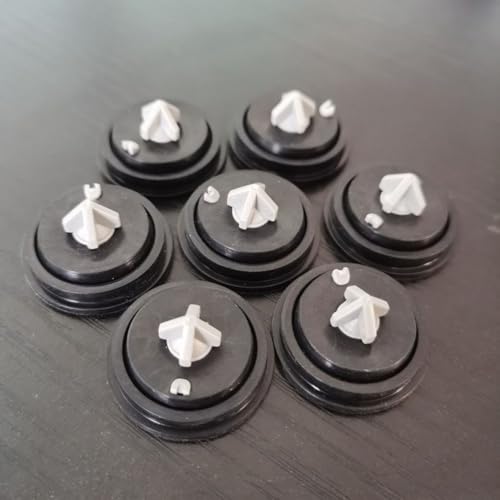 Gdfnmogo Paquete de 2 arandelas de diafragma de goma para válvulas de llenado de cisterna Laufen, 28 mm de diámetro exterior x 15 mm de profundidad, compatible con válvulas de bola Laufen y parte