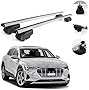 OMAC Crossbars for Audi e-tron 2019-2022 | Roof Rack Aluminum Silver 165 Lbs Roof Top Cargo Racks | Luggage Ski Kayak Bike Carriers Set 2 Pcs | Automotive Exterior Accessories