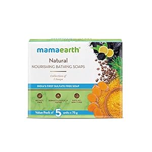 Mamaearth Natural Nourishing Bathing Soap – 5x75g