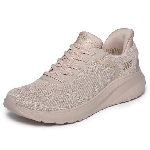 Skechers Bobs Squad Chaos Current Muse   Tenis para Mujer, Natural, 36 EU