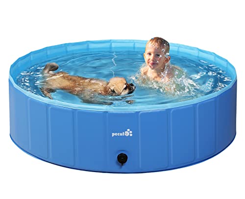 Pecute プール 子供用 ペット用 ベビープール 庭 プール バスタブ 頑丈設計...