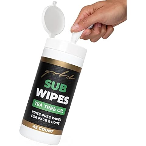 Gold BJJ Tea Tree Oil Wipes XL Cover