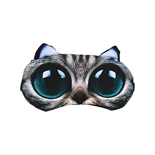 WWCY - Cute 3D Animal Sleep Mask Cat Dog Eye Mask Eyeshade