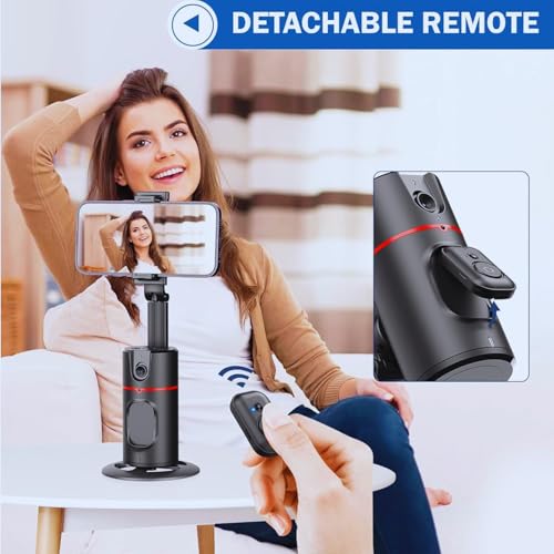 Image of EDNITA E13 Selfie Stick Tripod Ai Powered Auto Face Tracking,360 Rotation Mobile Holder for Smart Video Shoot with Remote,No App Needed,Gimbal Stabilizer with Gesture Control for Video Recording