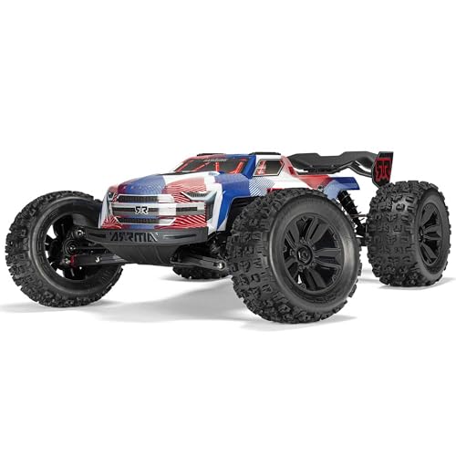 Image of ARRMA RC Truck 1 /8 KRATON 4X4 6S BLX BRUSHLESS V6 Speed Truck RTR (Lipo Battery and Charger Not Included) (Blue /Red), ARA8608V6T4