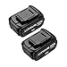 6.0Ah Replace Dewalt 20V Replacement Battery : DCB205 DCB204 - Upgraded Li-ion Battery 2Pack for All Dewalt 20V Cordless Power Tools DCB180 DCB200 DCB204-2 DCB205-2 DCB206 Dewalt DCD/DCF/DCG Series