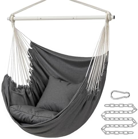 SONGMICS Hammock Chair, Load Capacity 500 lb, Hanging Chair with ...