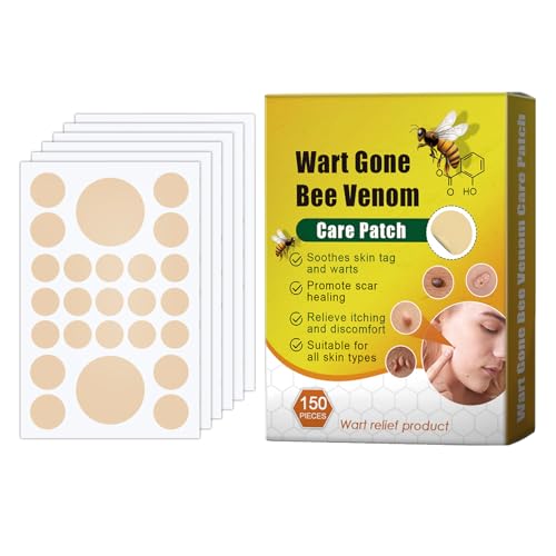 KOAHDE Eliminador De Marcas En La Piel,Crema Alivio De Verrugas,Mole Removal Patches,EliminacióN De Verrugas,Parche Para Acné y Granos,Eliminación Rápida Y Segura de Etiquetas Y Lunares,150PC