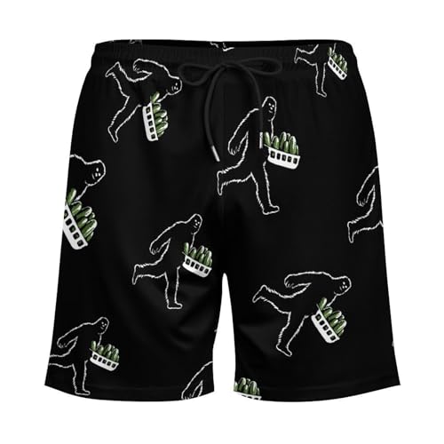 Pickle Bigfoot Pickles Mens Swim Trunks with Compression Liner Quick Dry Board Beach Shorts4
