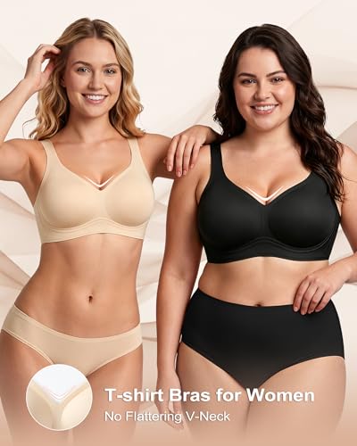 leviace Wireless Jelly Bras for Women with Support Anti Slip Wide Straps Push Up Full Cove - image 7