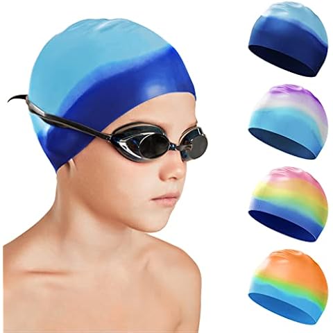 AKHTART Kids Silicone Swimming Cap Cover