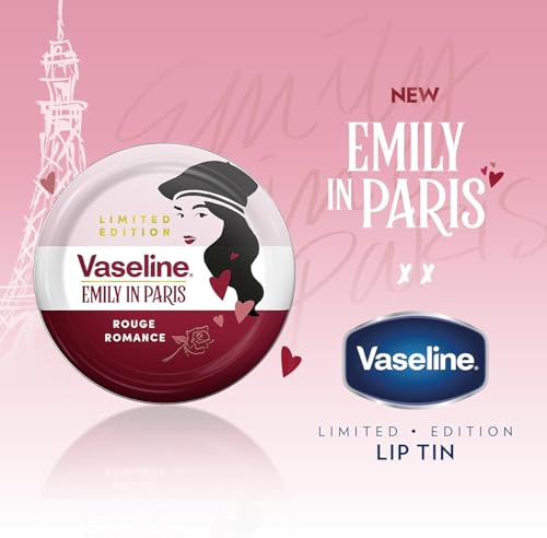 Image of Vaseline Rouge Romance Lip Balm Tin Limited Edition x Emily in Paris 20 g