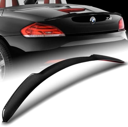 HK5 Alerón trasero de fibra de carbono estilo V negro compatible con BMW Z4 E89 2010 2011 2012 2013 2014 2015