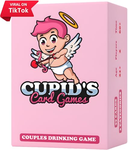 Cupid's Card Games - Couples Drinking Game for Adult Only Date Nights - Bedroom Game for Couples for Boyfriend & Girlfriend - Valentine’s Day Gift Idea
