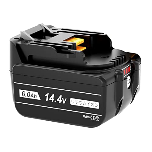 VANKO 互換 マキタ 14.4v バッテリー BL1460B 6000mAh マキタ バッテリー 14.4v BL1415N BL1430B BL1460Bに互換可能 LEDランプ残量表示 BMS基板搭載 長寿命セル採用 多数保護機能 CE PSE認証取得済み