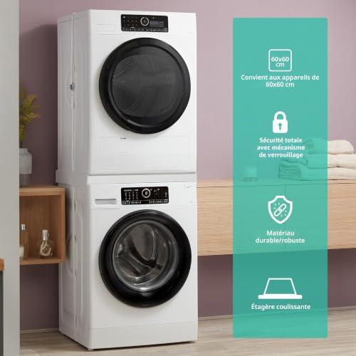 Cadre intermédiaire machine à laver Hd-Line avec tablette pour gagner de la place
