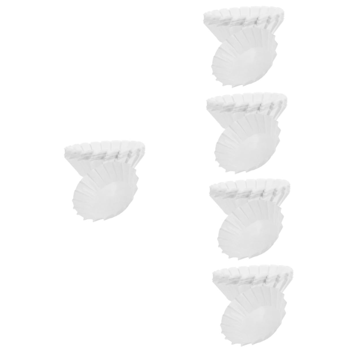 MAGICLULU 5 Sätze Baskisches Ölpapier Muffinförmchen Aus Pergamentpapier Cupcake-papiere Tulpen-muffinförmchen Backförmchen Aus Papier Große Muffinförmchen Silikonpapier Weiß 50 Stück * 5