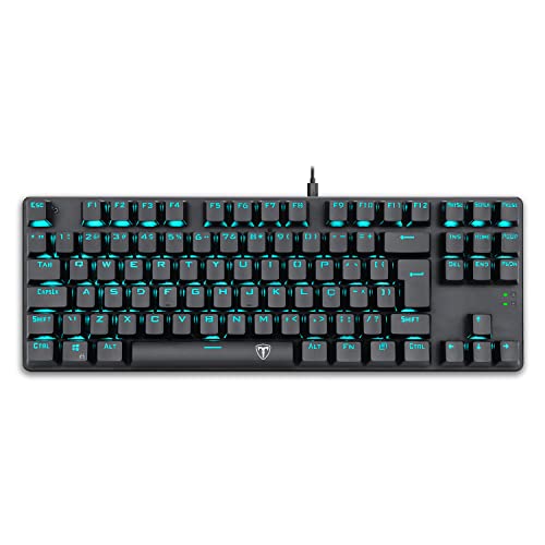 Teclado Mecânico Gamer T-Dagger Bora Switch Outemu Mk2 Blue Led Azul Abnt2 - T-Tgk313-Blue