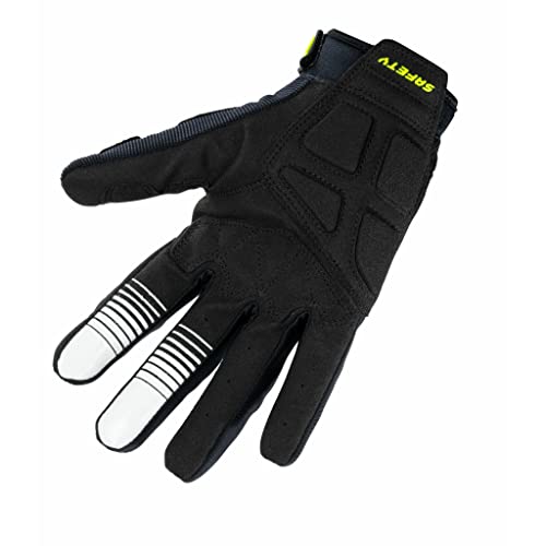 Gants Moto KENNY Safety Gris Jaune Fluo 21