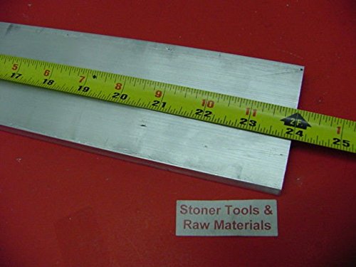 1/2" X 3" Aluminum 6061 Flat BAR 24" Long T6511 .500" Plate Solid Mill Stock