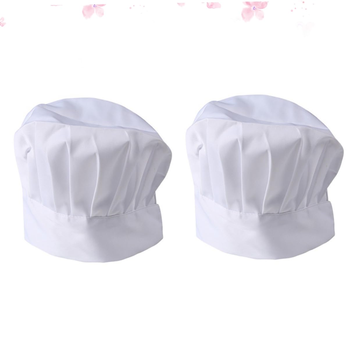 2kawałki Czapka Kucharza Szt Regulowana Czapka Antypollucyjna Elegancki Design Do Restauracji i Barów Oddychający Materiał Idealna Dla Kucharzy i Pracowników Gastronomii