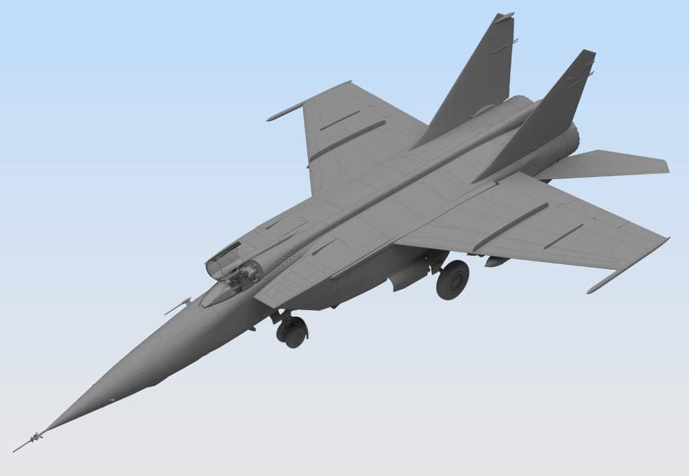 ICM ICM72173 1:72-MiG-25 RB, Soviet Reconnaissance Plane SkyBlue