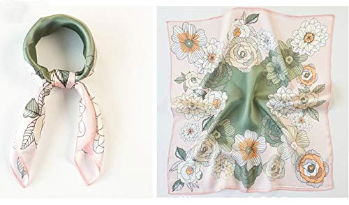 Foulard carré 100% soie de mûrier ANDANTINO imprimé chic