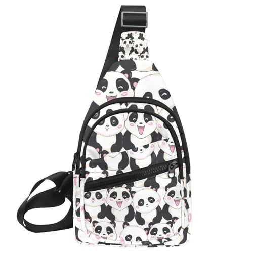Sac à dos à bandoulière panda pour sorties urbaines et voyage