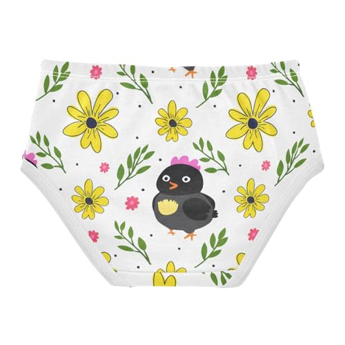 Cute Black Yellow Chickens Toddler Girls's Underwear 2T 202c12732
