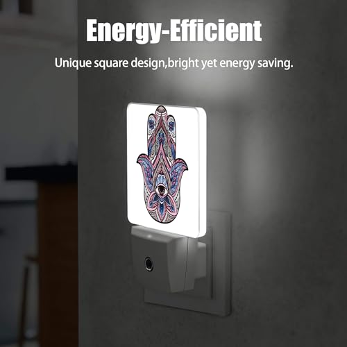 Jopowide E314462 Boho Buddhas Hand Night Light, Dusk To Dawn Smart Sensor Nightlight For Bedroom Bathroom Kitchen Hallway Stairs Hallway, Plug-In, Energy Efficient Decor Desk Lamp Gifts thumb #4