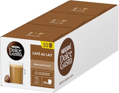 NESCAFE Dolce Gusto Cafe Au Lait Coffee Pods - 90 Count