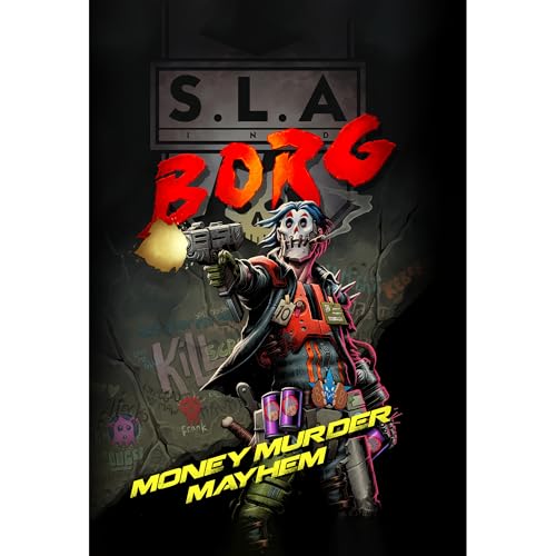 Nightfall Games: SLA Borg - Libro di ruoli con copertina rigida, Comedy Sci-Fi Horror, gioco di ruolo da tavolo, compatibile con Mork Borg, 122 pagine