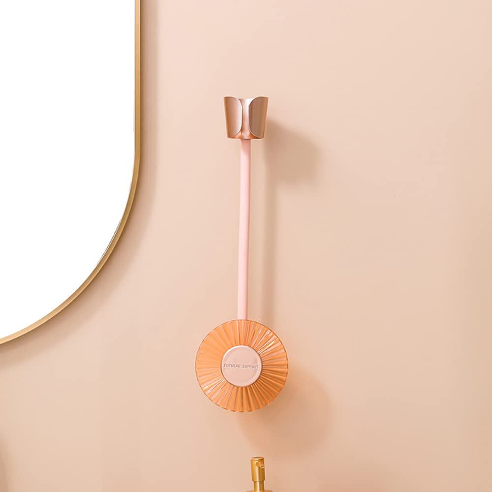 NA Adjustable Hair Dryer Holder Hands Free Wall Mounted Hair Dryer Holder for Pets and Women Hair 180