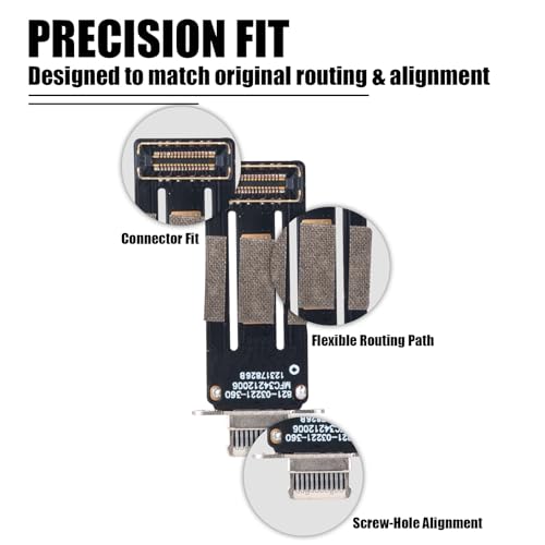 Image of Charging Port Replacement for iPad mini 6th Gen 8.3in 2021 Charger Port Flex Cable for iPad mini 2021 Dock Connector Module Replacement Compatible with: A2567 A2568 A2569 (Silver)