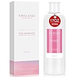 Saviland 500ml Nagellackentferner - Professioneller Gelnägel Entferner U V Nagellack Entfernen Ohne Aceton Flüssigkeit 17 Unzen Entfernen Von Einweichgel Nagellack, Entferner Remover