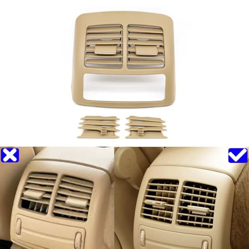 Goodithy Compatible with Mercedes Benz E Class W211, Rear Air Vent Outlet Cover Center Console Air Conditioning Grille AC Vent Cover Panel Trim Replacement (Beige) by Goodithy - Image 6