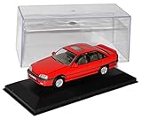 Aus Metall mit Plastikteilen Vanguards Opel Omega A2 3000 Limousine Rot Version Deutschland 1990-1993 1/43 Modell Auto