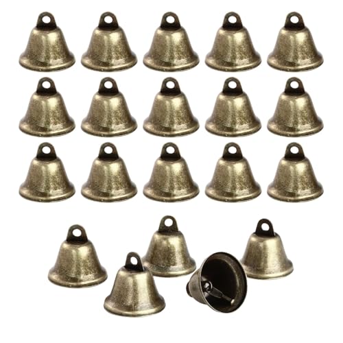 20 Piezas Campanillas Vintage para Manualidades y Decoración, Campanas Metálicas para Navidad, Bodas, Móviles De Viento y Entrenamiento de Perros