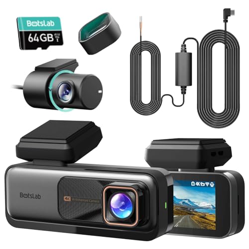 BOTSLAB G980H Set Dash Cam with BOTSLAB CPL, 24/7 Parking Mode Sony STARVIS Sensor Dashcam, WDR, Free 64GB SD Card, 5.8GHz WiFi, Built-in GPS, Loop Recording