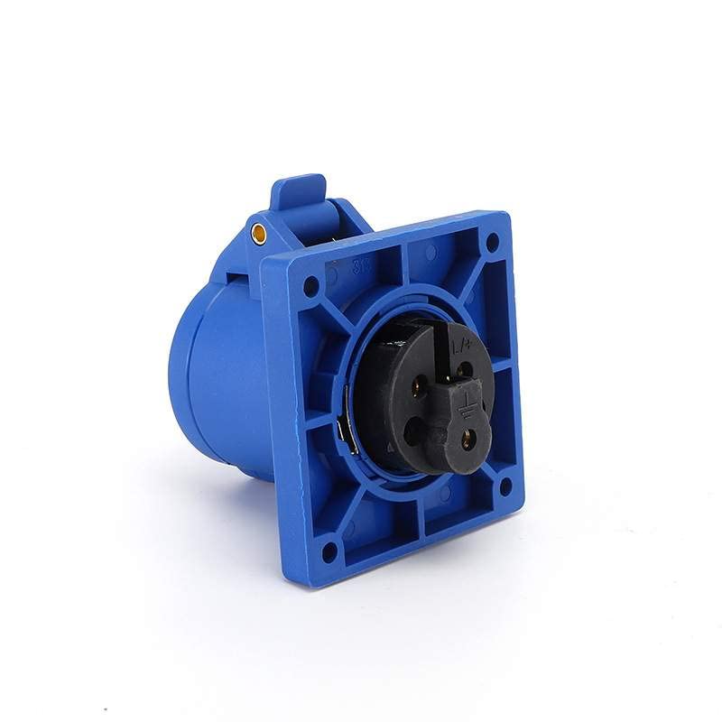 IEC60309 Waterproof CEE Industrial Connector Socket 3Pin 16A 250V 2P+E IP44 (Type-2）