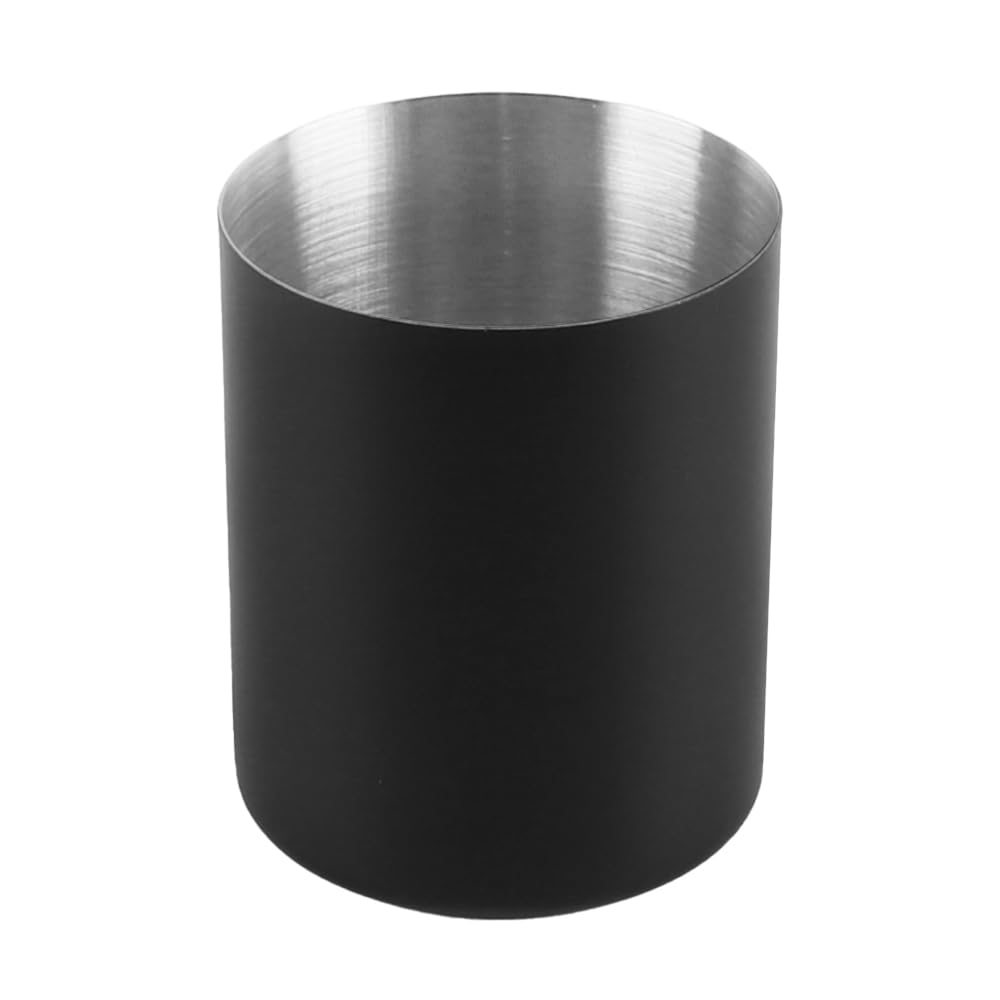 Muiltvoe Black Pencil Holder For Desk Thickened Stainless Steel Desktop Pen Holder Desk Cup Holder Pencil Cup Makeup Brush Holder Stationery Organizer