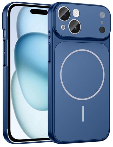 Image of SHINESTAR Converter Case for iPhone 15 | Premium Protective Mag-Safe Cover | iPhone 17 Pro / 17 Pro Max Series Style Design | in-Built Camera Guard | Wireless Charging Compatible - Blue