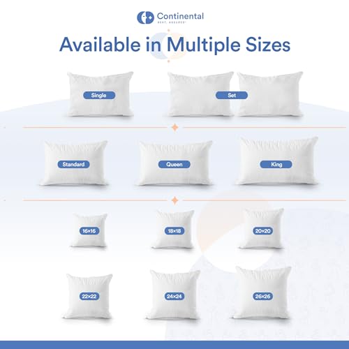 Continental Bedding PILLOWPROTECTORBAMBOO-22X22-1 Feather Proof, Waterproof And Down Proof Luxury Zippered Viscose Derived From Bamboo Throw Pillow Protectors: Silky Smooth Comfort 22X22 Inch thumb #6