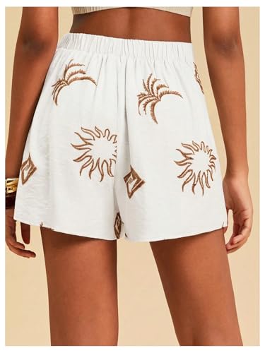 Image of SweatyRocks Women's Boho Mini Skirts Floral Shorts Tie Side Wrap Skorts