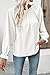 EVALESS Womens Fashion Fall Winter Clothes Cute Puff Sleeve Tops for Women 2025 Chiffon Blouses for Women Dressy Casual Long Sleeve Off Shoulder Shirts Country Concert Outfits White Tops, Small