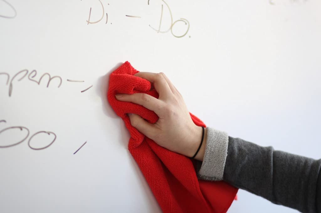 Whiteboard-Folie 100x75cm selbstklebend & magnetisch I flexibler Haftgrund für Magnete I Ferrofolie in weiß beschreibbar, nass und trocken abwischbar
